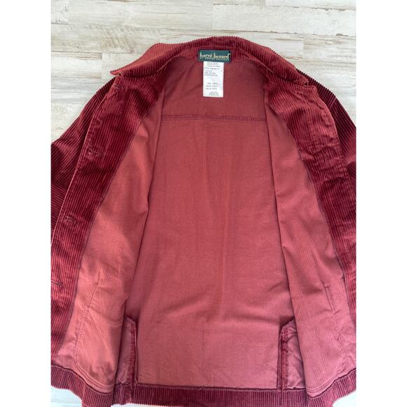 Harve Benard Burgundy Wine Corduroy Jacket Coat Blazer Barn SZ S C100116 - Picture 3 of 6